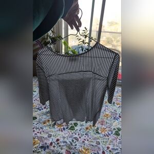 Pull&Bear Monochrome Striped Blouse